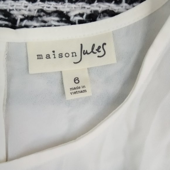 Maison Jules White Lace Sleeveless Midi Dress 6 - Picture 12 of 14